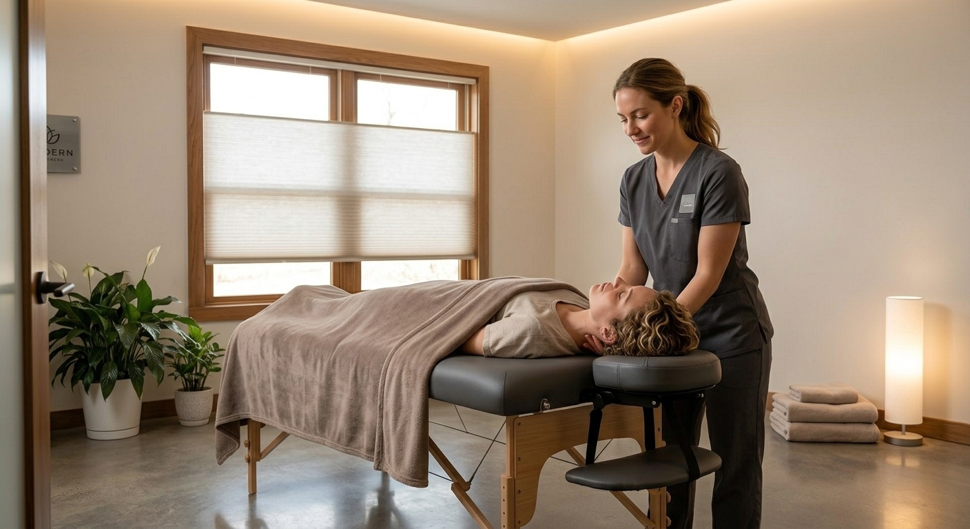 Thai massage session in Woodbridge improving flexibility and movement