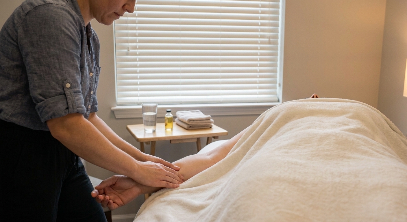 Lymphatic massage in Woodbridge helps with detoxification and swelling reduction